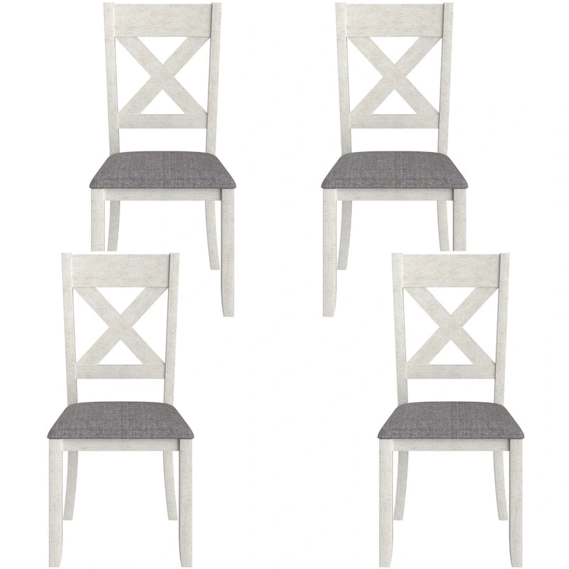 Gepolsterte Esszimmerstühle aus Massivholz, 2er-, 4er- oder 6er-Set