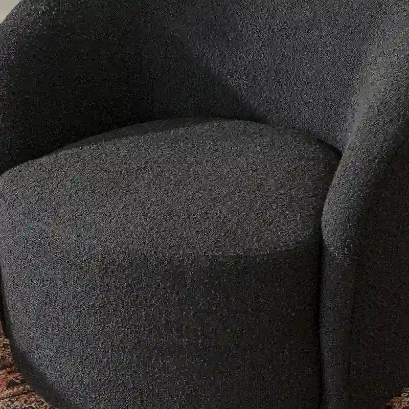34 Zoll breiter gepolsterter drehbarer Akzent-Sessel (2er-Set)