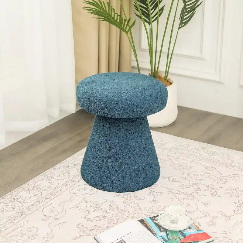 Pilz-Ottomane, großer, weicher Fußhocker für Wohn- oder Schlafzimmer
