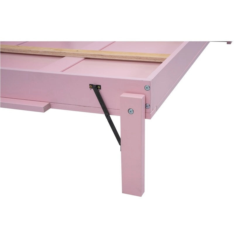 Komplettes Haus-Murphy-Bett mit USB, Ablagefächern und Kreidetafel