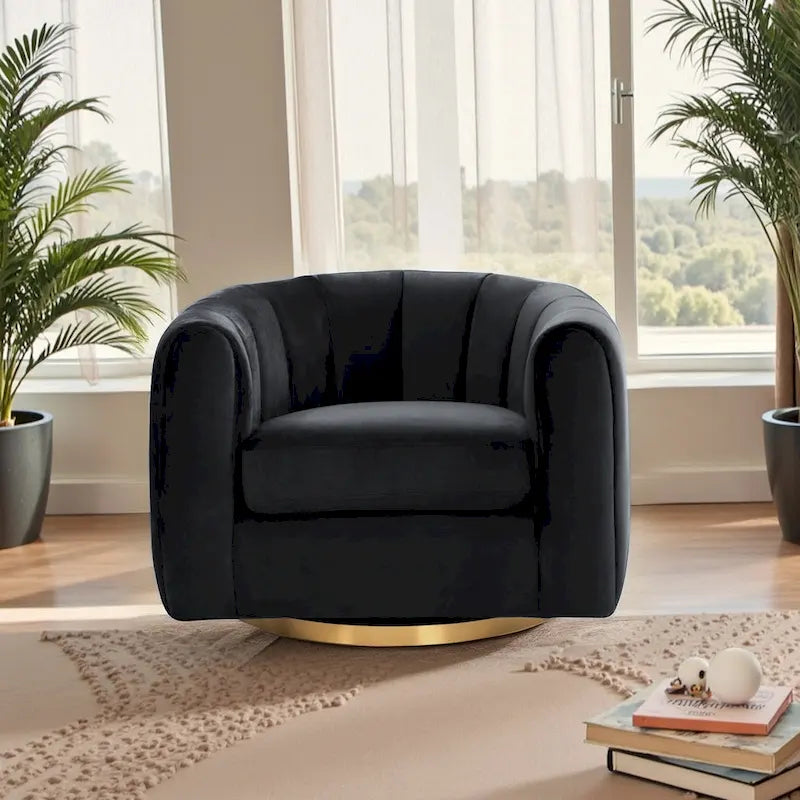 Mid-Century Modern drehbarer Lounge Sessel